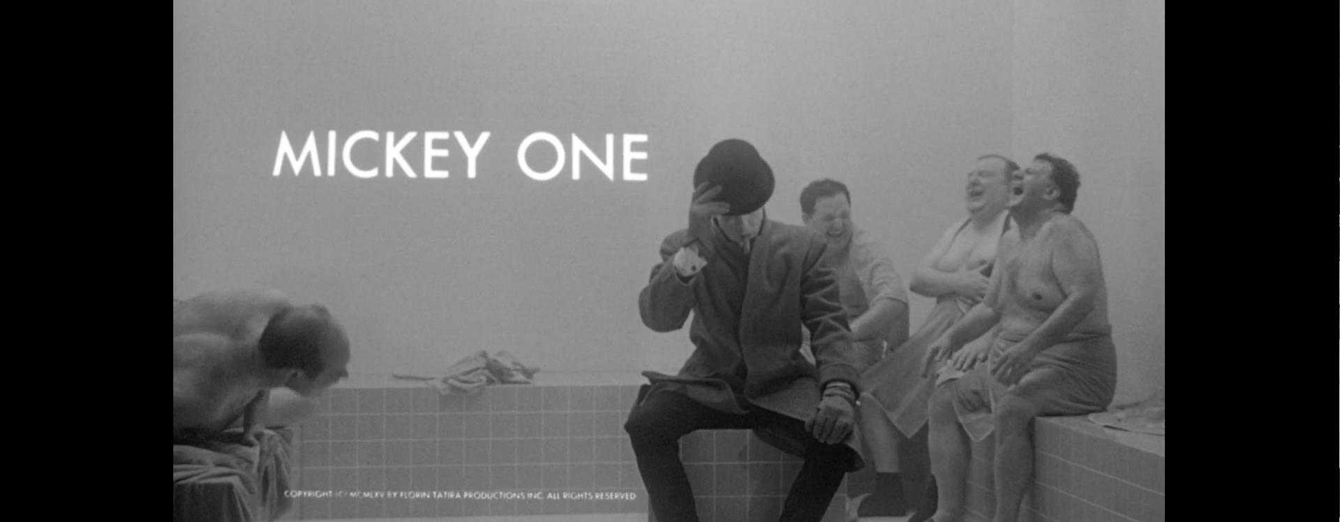 Still from the opening credits for Arthur Penn's Mickey One